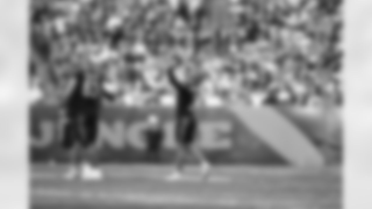 K Evan McPherson celebrates a field goal during Week 17 against the Arizona Cardinals at Paycor Stadium, Sunday, Dec. 28, 2025.