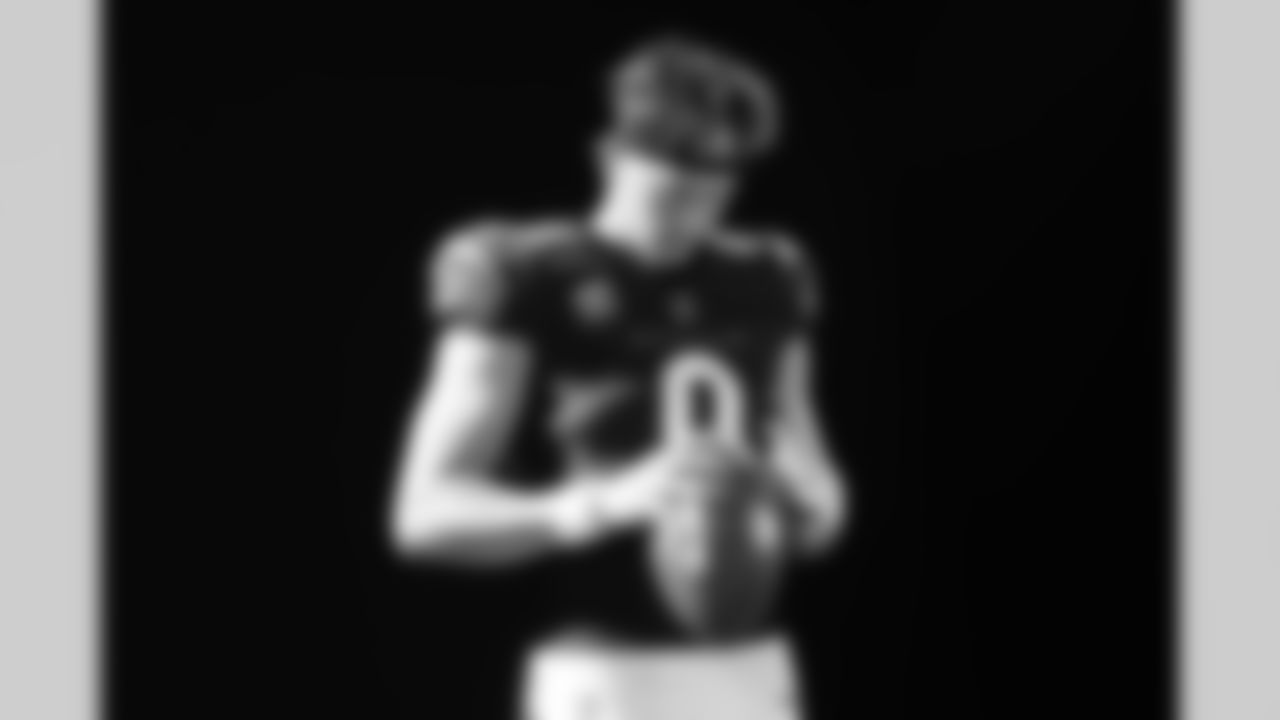 QB Joe Burrow during 2025 media day at Paycor Stadium.