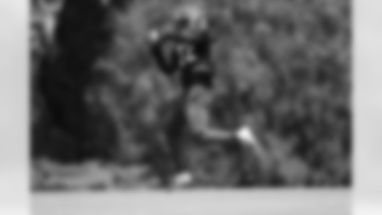 S Geno Stone catches a pass during OTAs at Kettering Health Practice Fields, Tuesday, June 3, 2025.