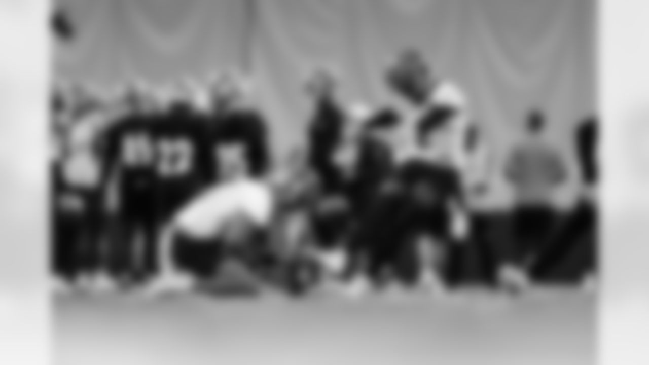 K Evan McPherson during practice at IEL Indoor Facility, Tuesday, Nov. 25, 2025.