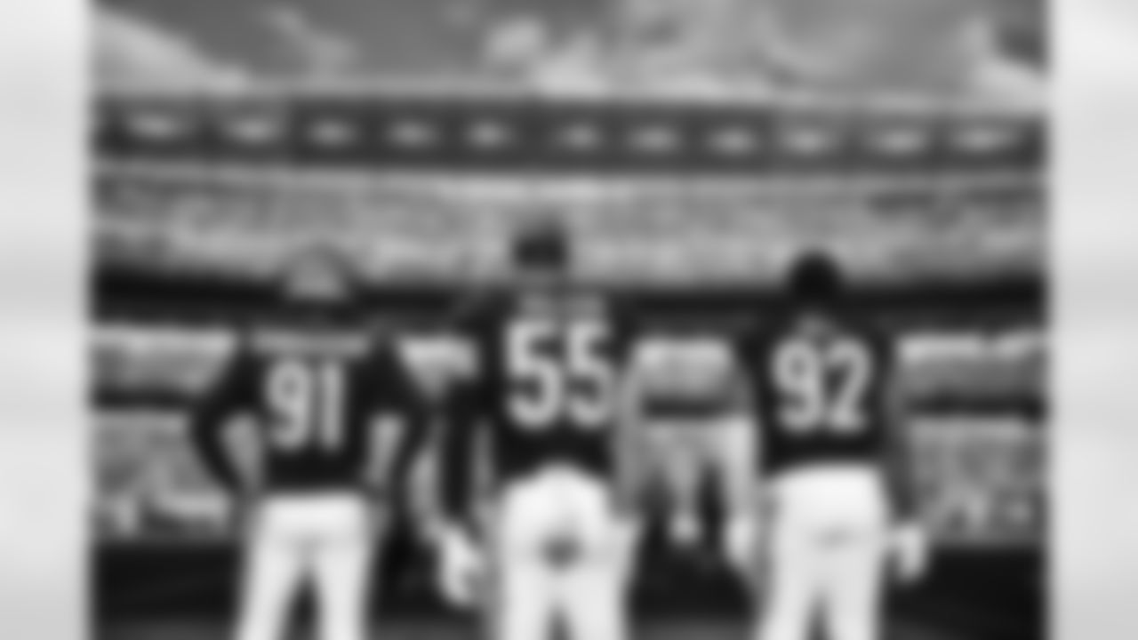 DE Trey Hendrickson, LB Logan Wilson and DT B.J. Hill served as captains in Week 5 against the Detroit Lions, Sunday, Oct. 5, 2025.