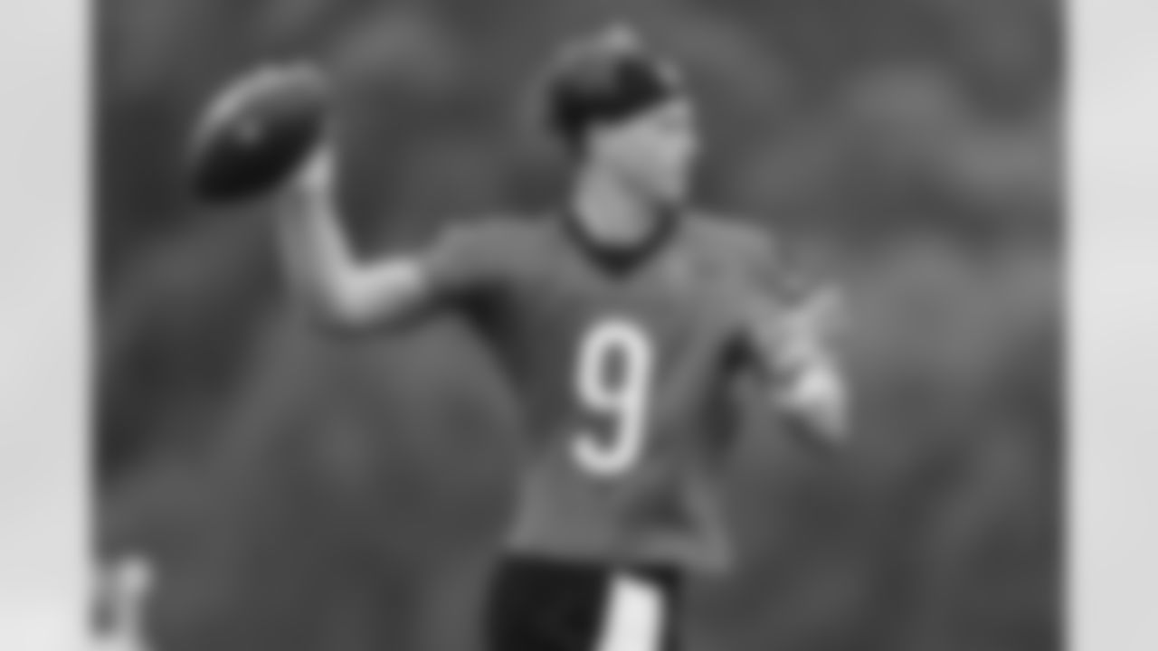 QB Joe Burrow throws during Phase Two of offseason workouts at Kettering Health Practice Fields, Wednesday, May 14, 2025.