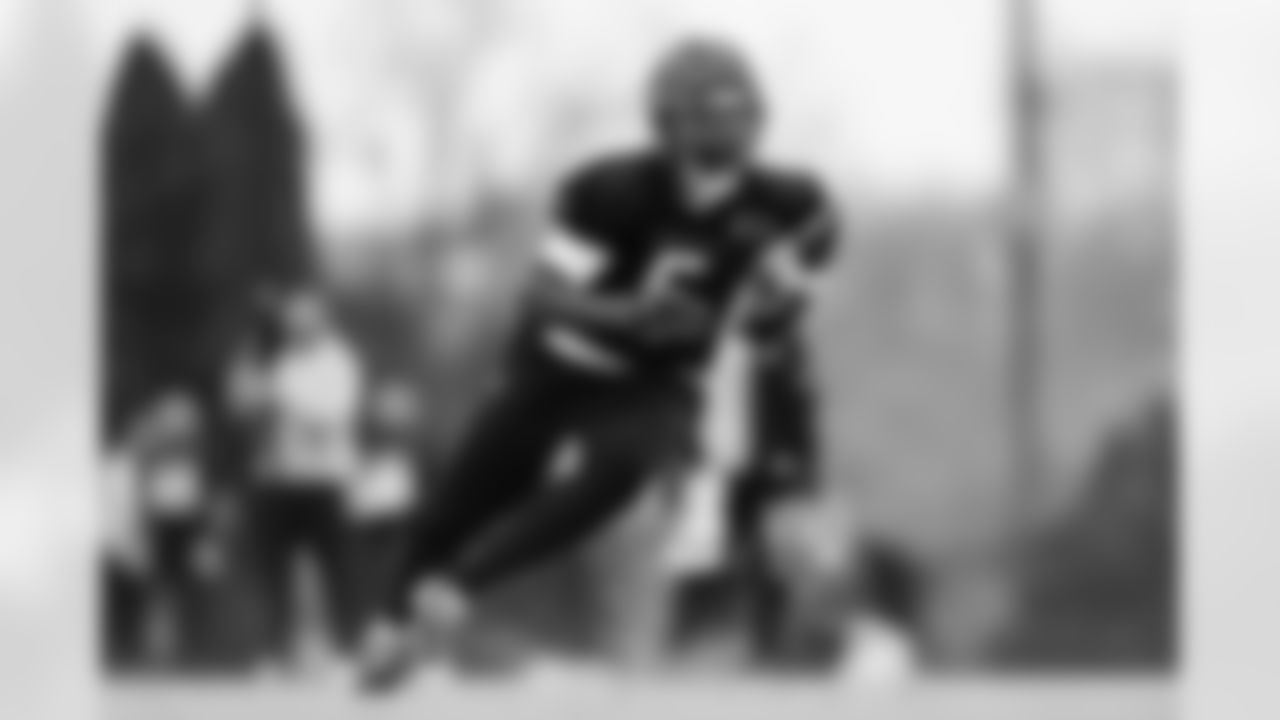 WR Tee Higgins during practice at Kettering Health Practice Fields, Wednesday, Nov. 19, 2025.