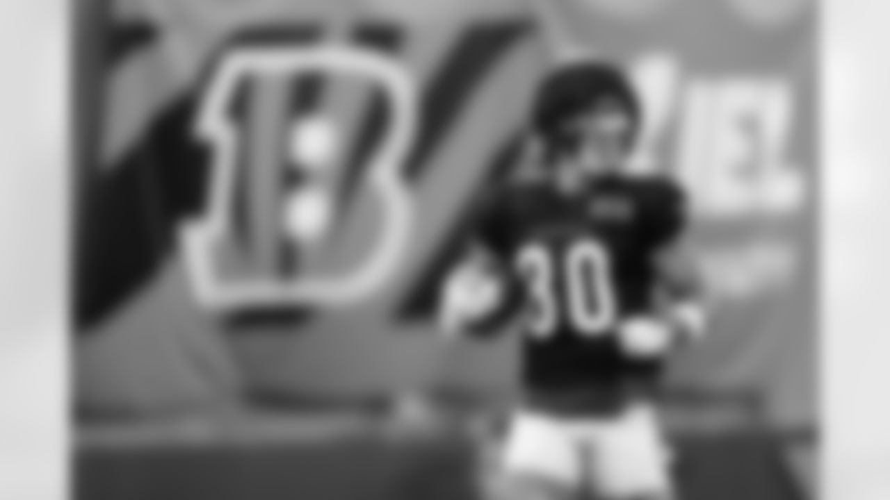 Bengals WR Andrei Iosivas during practice, Wednesday, August 28, 2024.