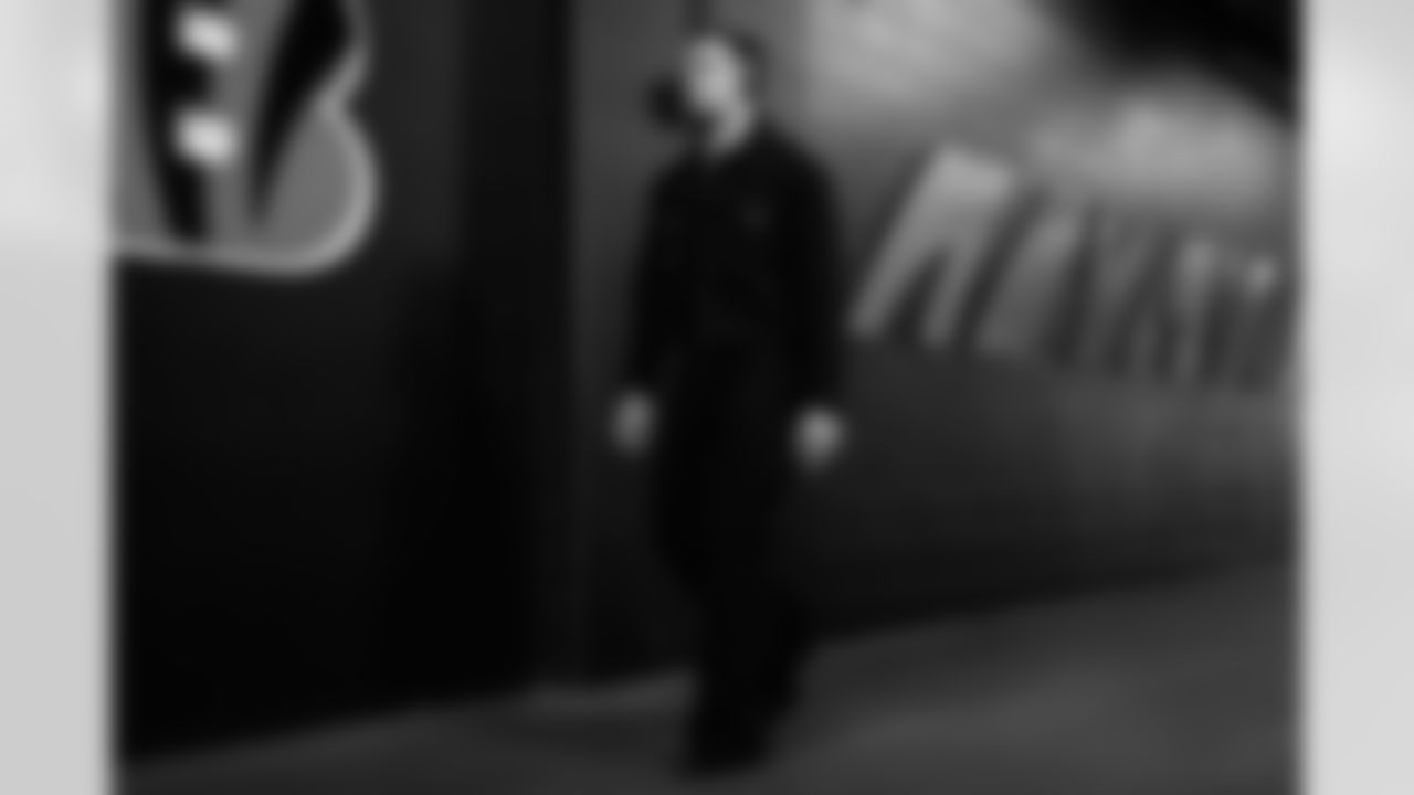 RB Chase Brown arrives to Paycor Stadium ahead of Week 18 against the Cleveland Browns, Sunday, Jan. 4, 2026.