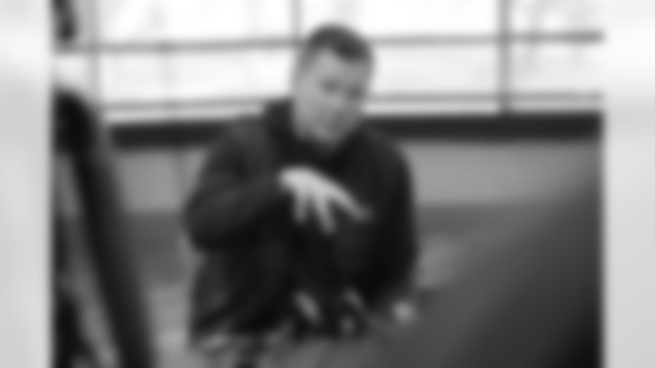 Defensive coordinator Al Golden speaks to media at the 2026 NFL Combine in Indianapolis, Wednesday, Feb. 25, 2026.