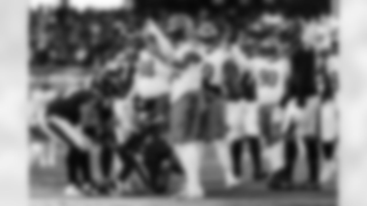 LB Demetrius Knight Jr. celebrates a sack during Week 15 against the Baltimore Ravens at Paycor Stadium, Sunday, Dec. 14, 2025.