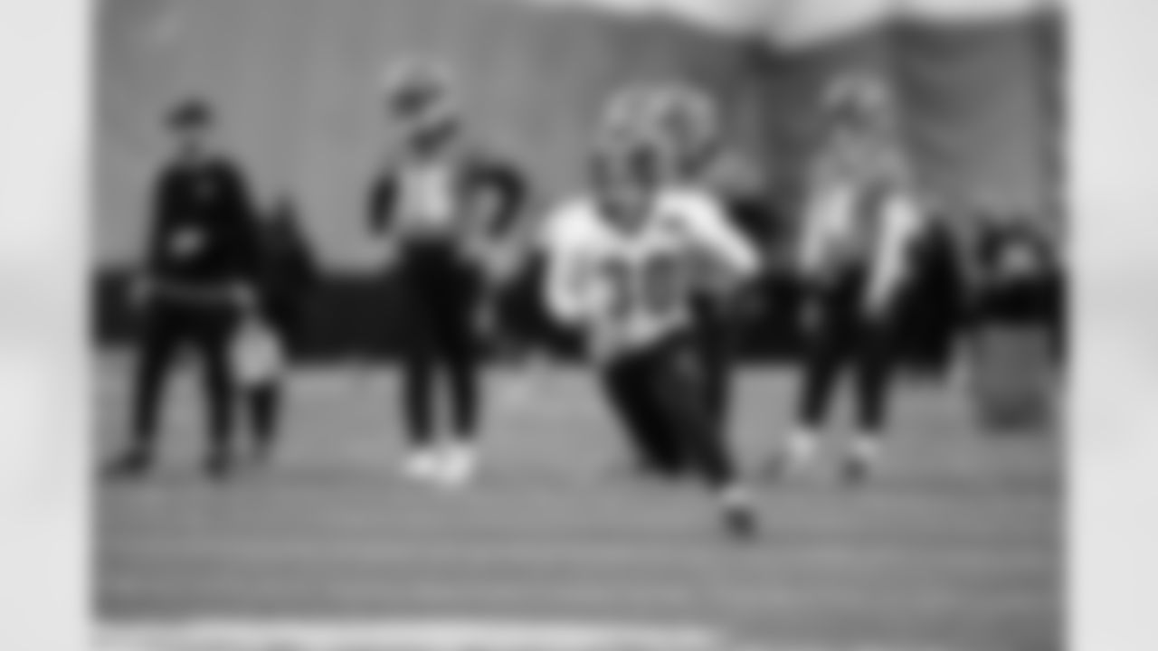 RB Chase Brown during practice at the IEL Indoor Facility, Wednesday, Dec. 10, 2025.