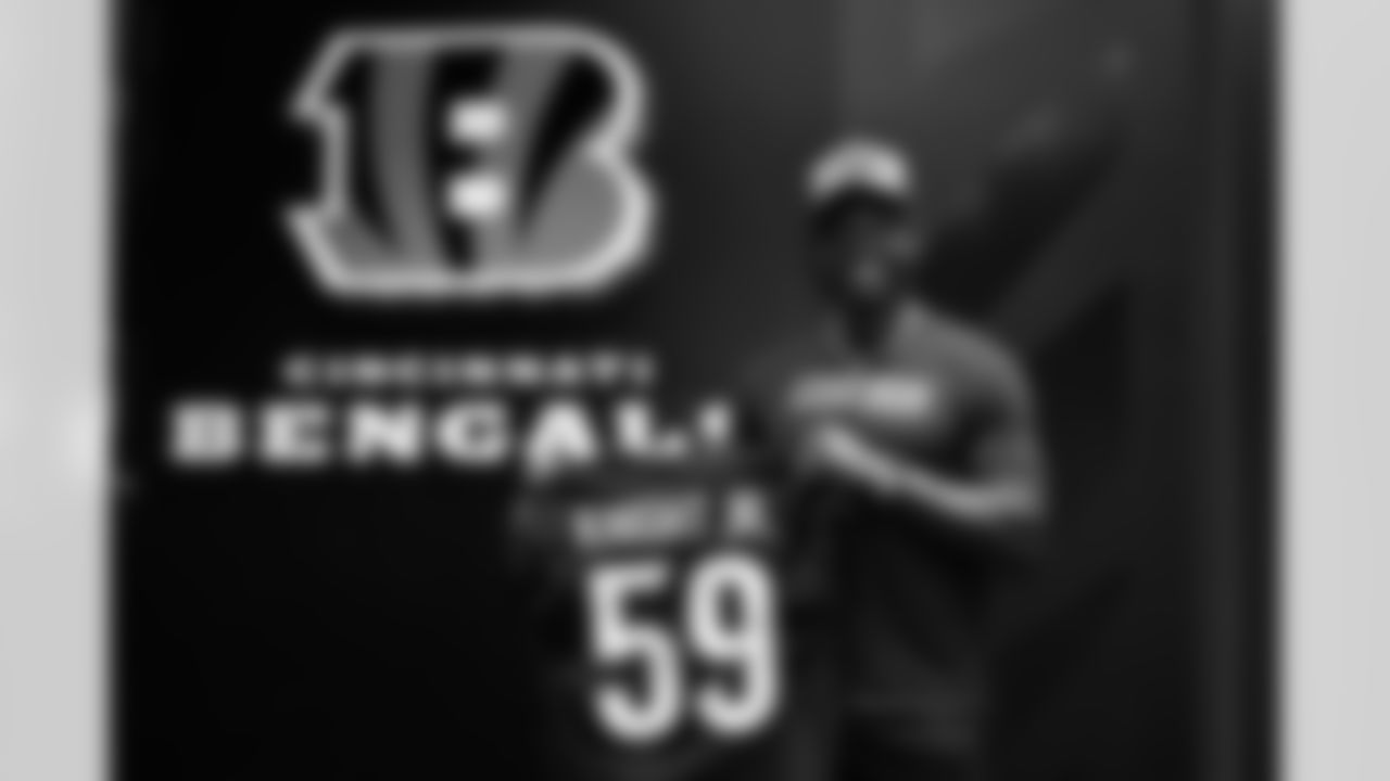 Second-round pick Demetrius Knight Jr. will wear No. 59 with the Bengals.