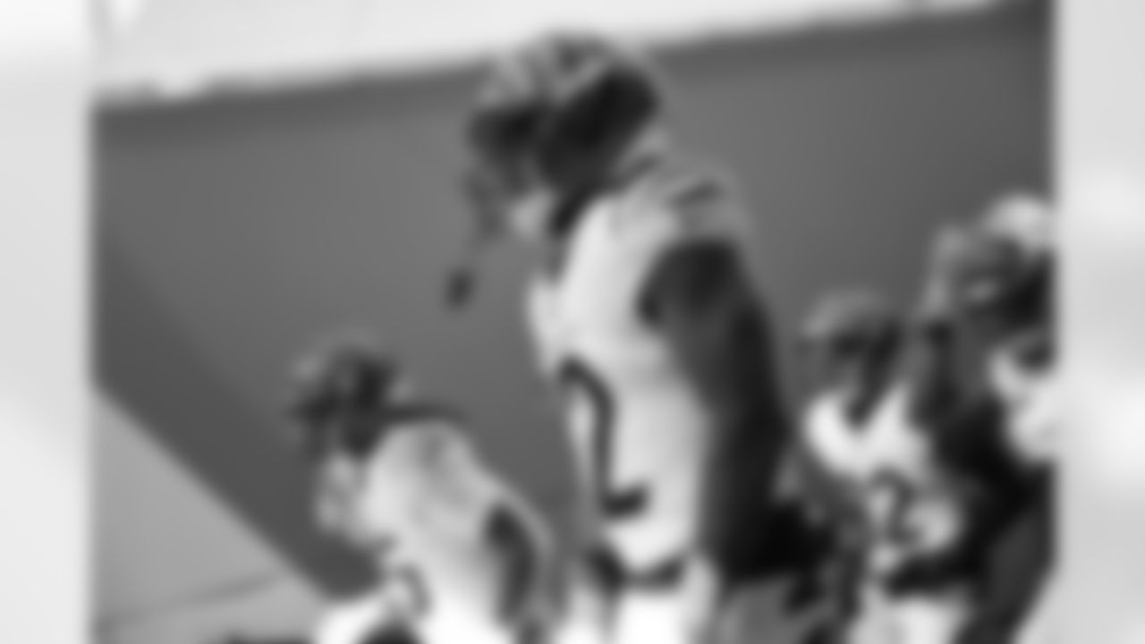 The Bengals run out of the tunnel at Hard Rock Stadium ahead of Week 16 against the Miami Dolphins, Sunday, Dec. 21, 2025.