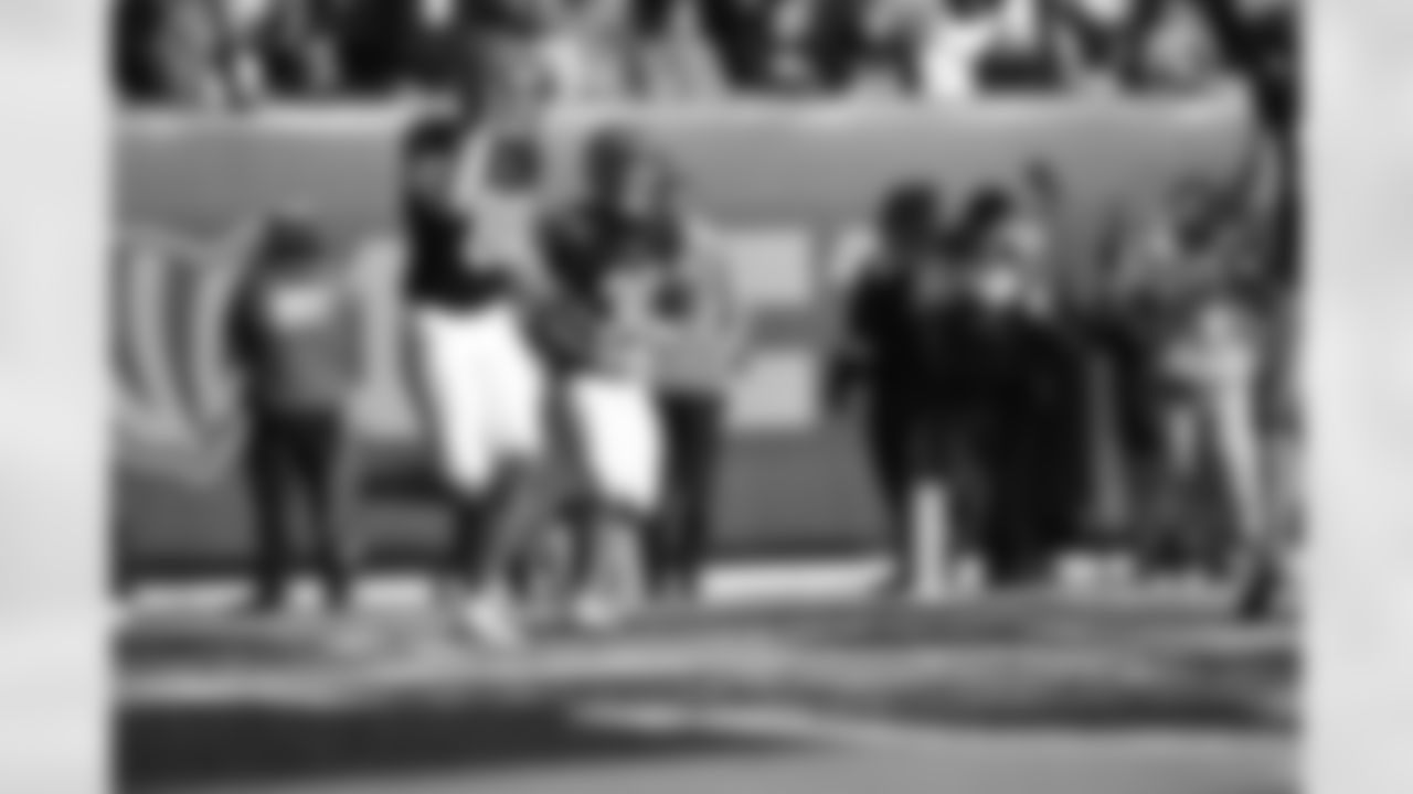 RB Chase Brown after scoring a touchdown during Week 18 against the Cleveland Browns, Sunday, Jan. 4, 2026.