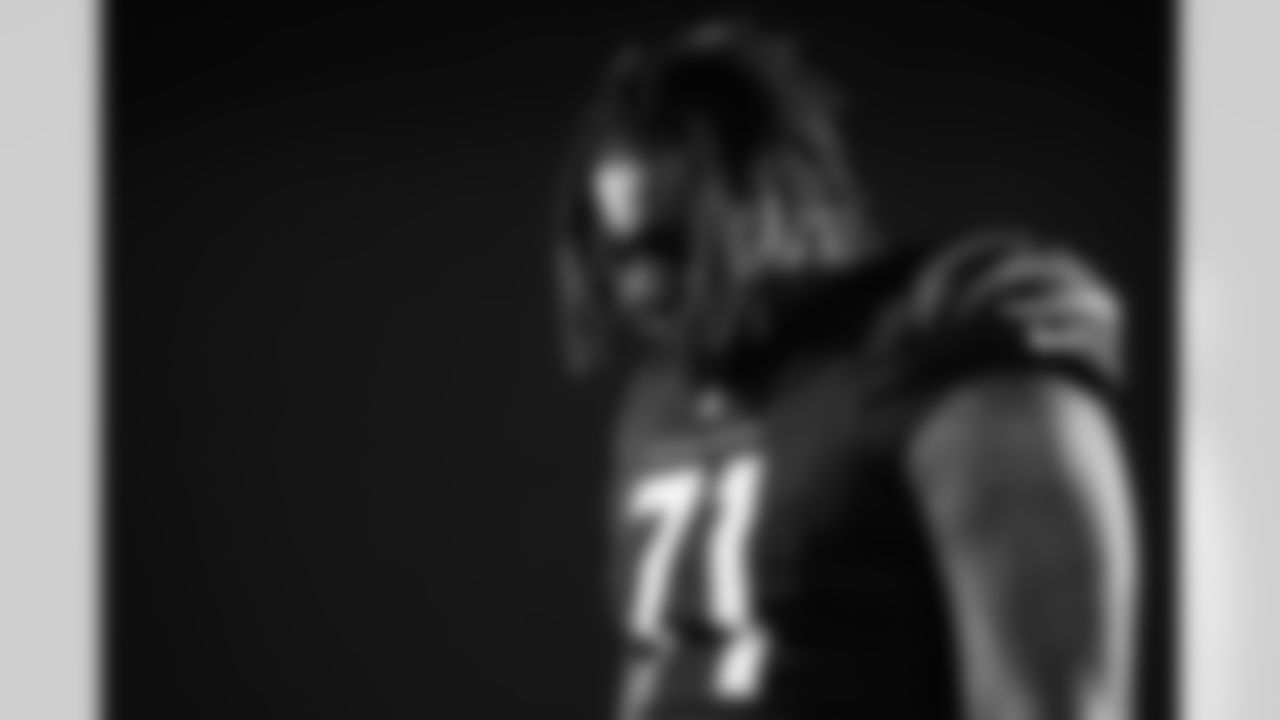 OT Amarius Mims during Bengals media day at Paycor Stadium, Monday, June 9, 2025.
