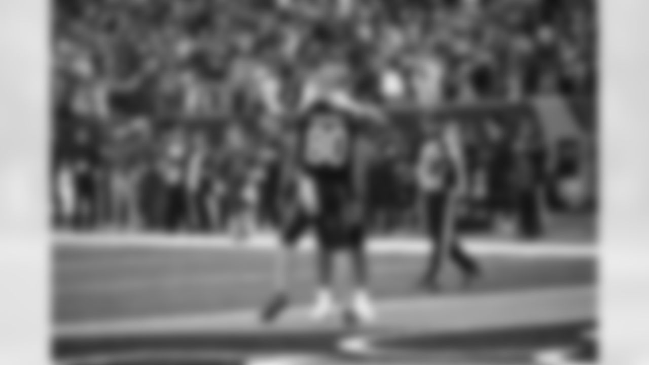 WR Andrei Iosivas celebrates a touchdown during Week 9 against the Chicago Bears at Paycor Stadium, Sunday, Nov. 2, 2025.