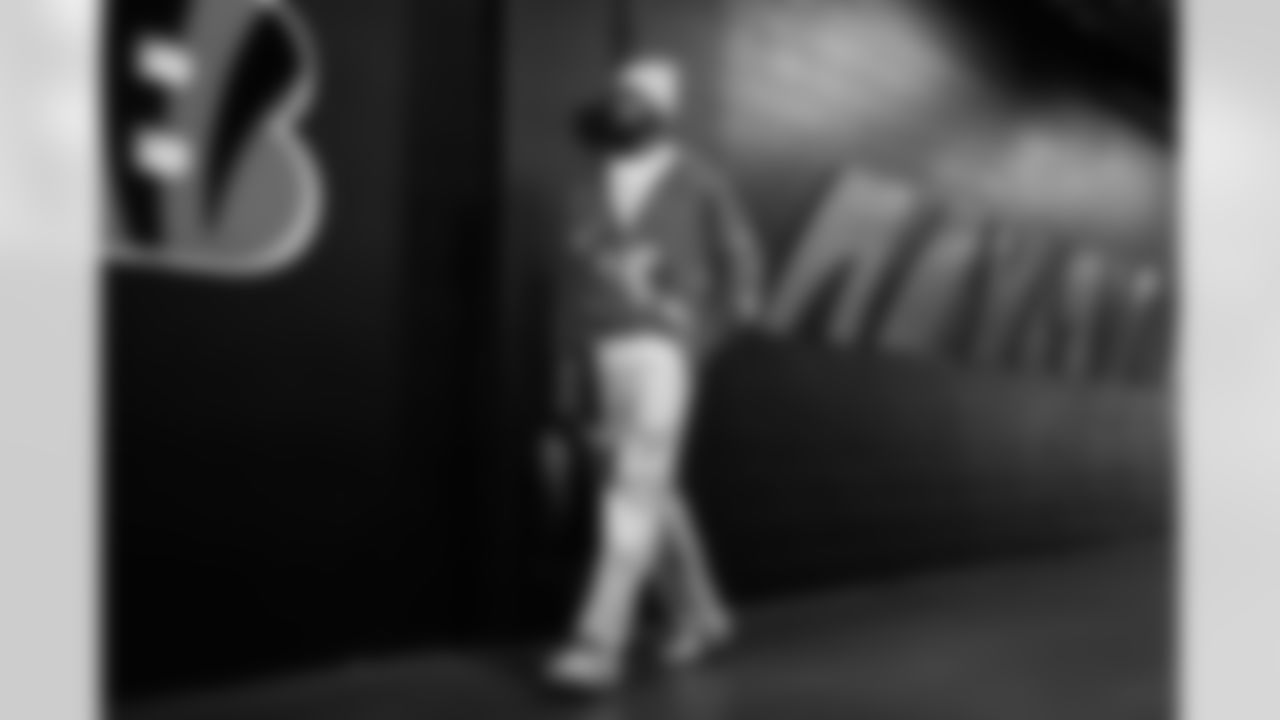 WR Tee Higgins arrives to Paycor Stadium ahead of Week 18 against the Cleveland Browns, Sunday, Jan. 4, 2026.