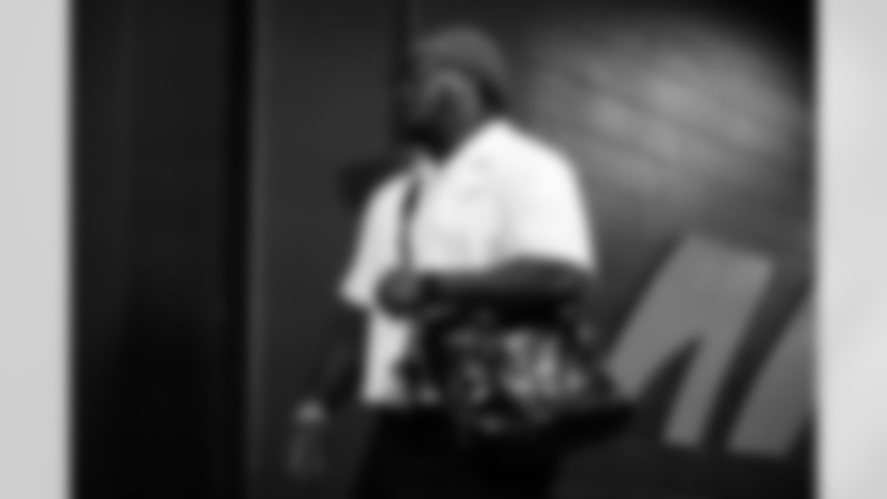 DT .J. Slaton Jr. arrives at Paycor Stadium ahead of Week 8 against the New York Jets, Sunday, Oct. 26, 2025.
