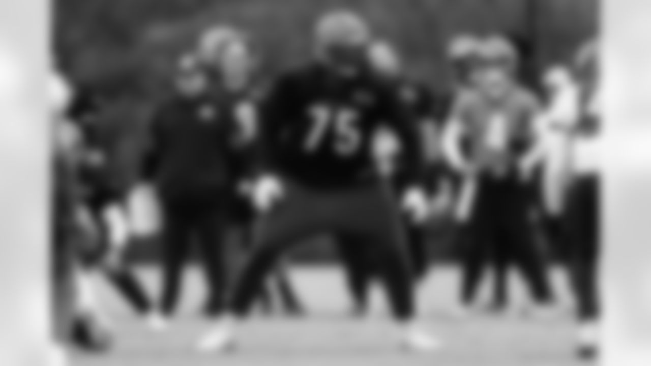 OT Orlando Brown Jr. during practice at Kettering Health Practice Fields, Wednesday, Nov. 19, 2025.