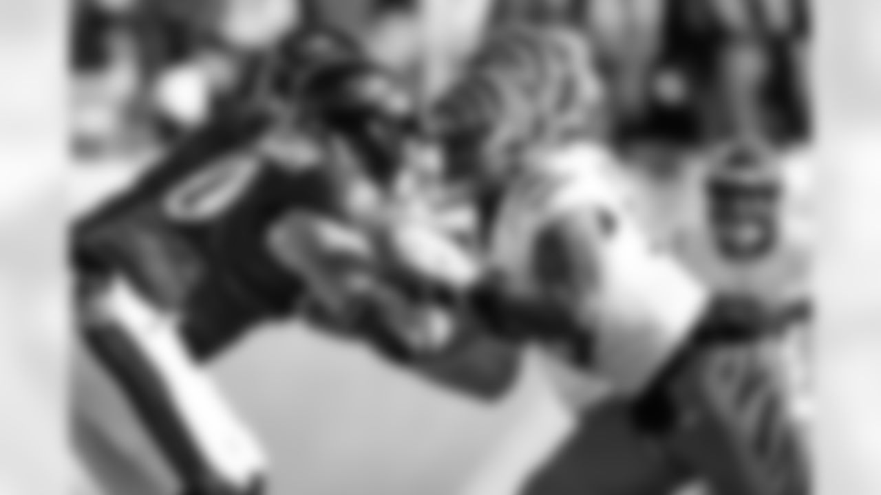 Bengals defense rushes the passer during Week 15 against the Baltimore Ravens at Paycor Stadium, Sunday, Dec. 14, 2025.