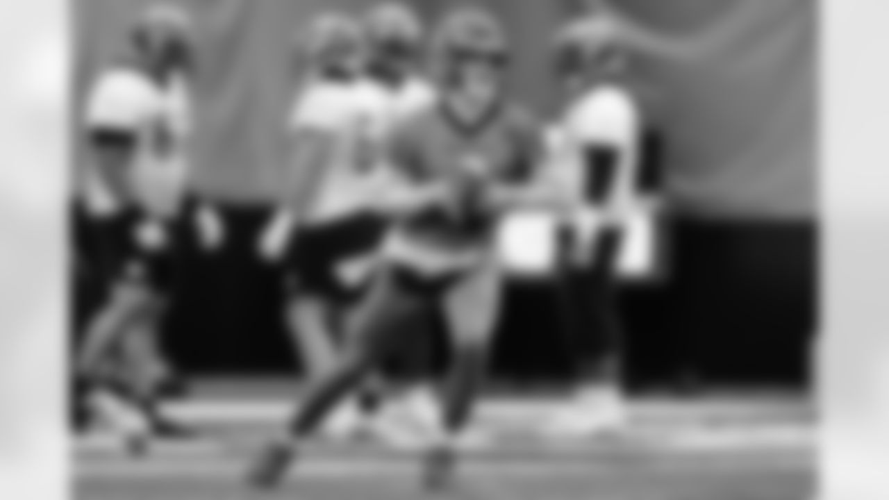 QB Joe Burrow during practice at the IEL Indoor Facility, Wednesday, Dec. 10, 2025.