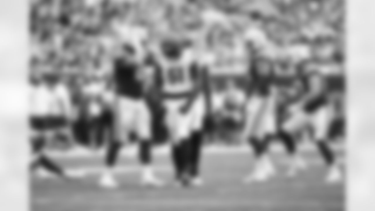 DE Isaiah Thomas celebrates during the Bengals Preseason Week 3 game against the Indianapolis Colts at Paycor Stadium, Saturday, Aug. 23, 2025.