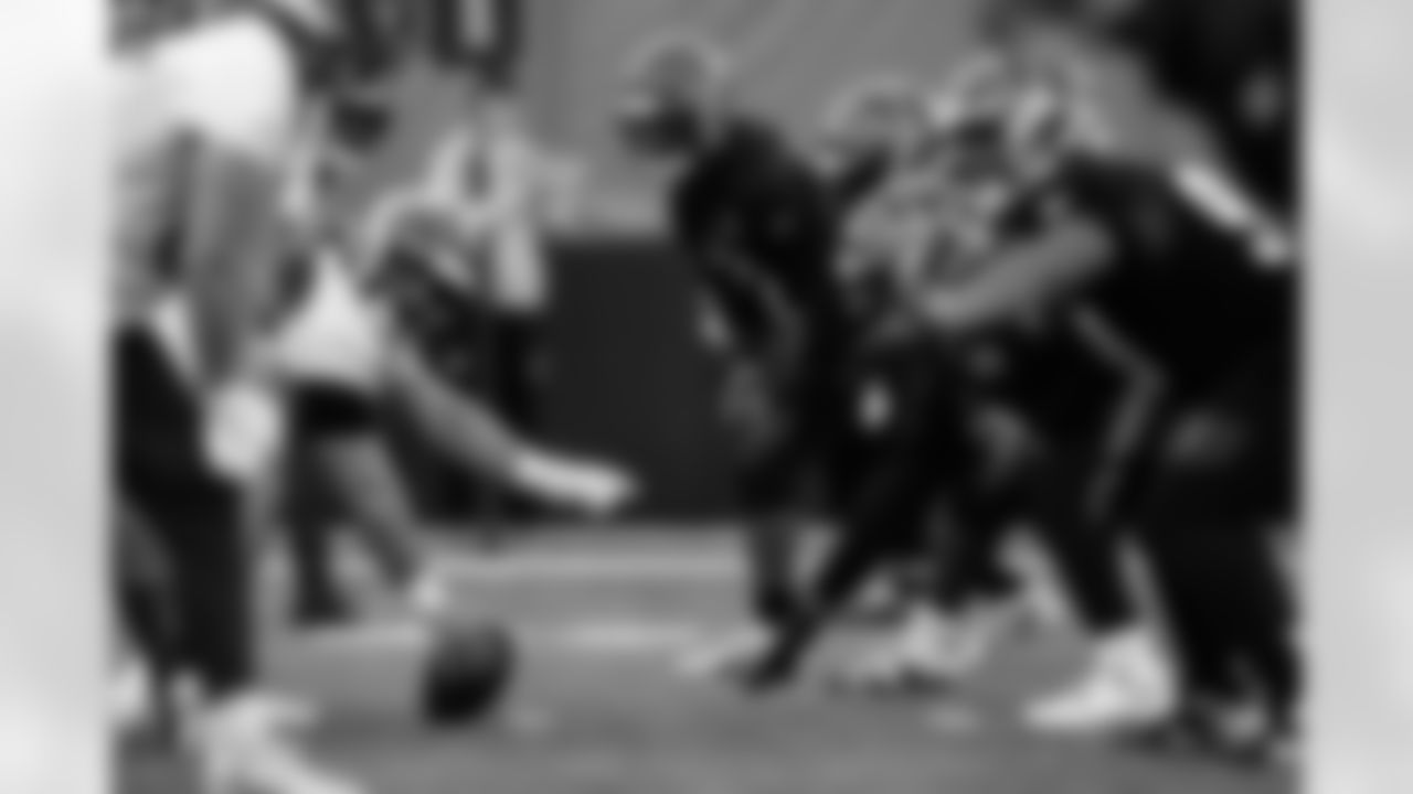 The Bengals line up during practice at the IEL Indoor Facility, Wednesday, Dec. 10, 2025.