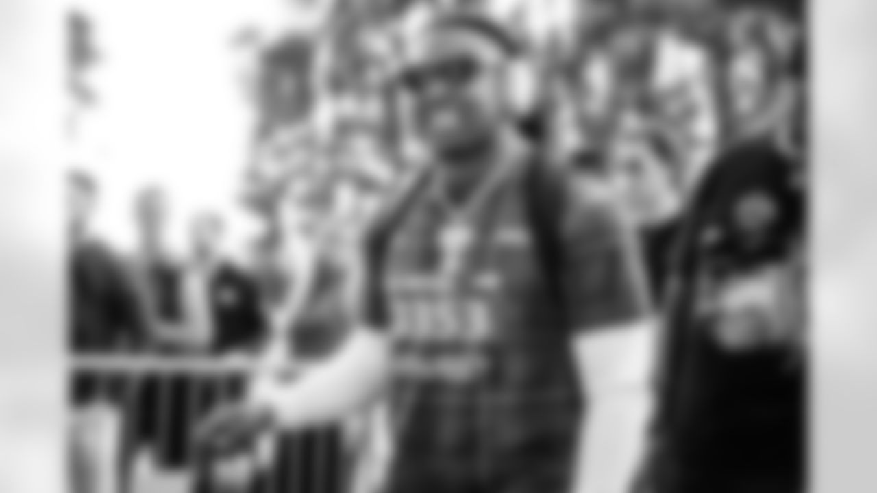 RB Tahj Brooks arrives at Hard Rock Stadium ahead of Week 16 against the Dolphins, Sunday, Dec. 21, 2025.