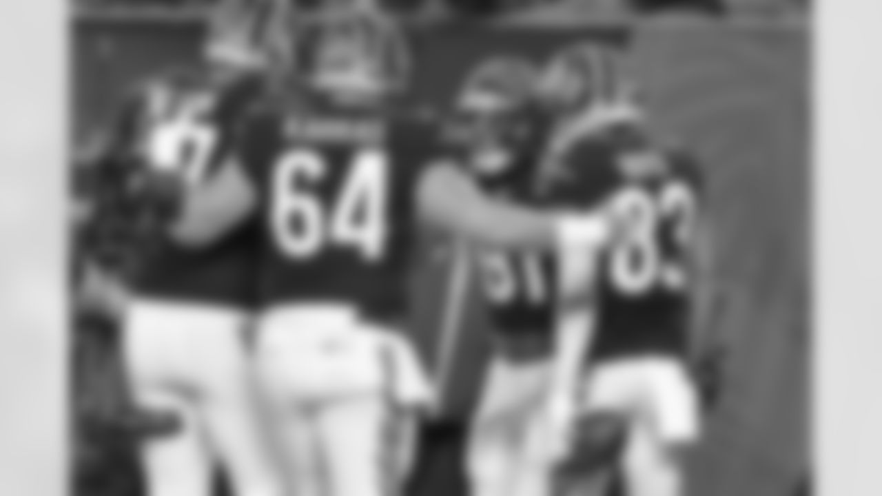 TE Irv Smith Jr celebrates a touchdown during Sunday Night Football against the Buffalo Bills at Paycor Stadium in Week 9 of the 2023 season.
