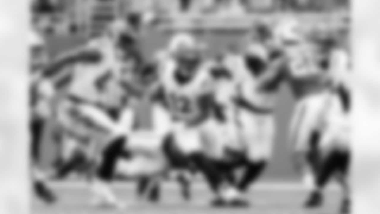 WR Ke'Shawn Williams returns a kick during Week 16 against the Miami Dolphins at Hard Rock Stadium, Sunday, Dec. 21, 2025.