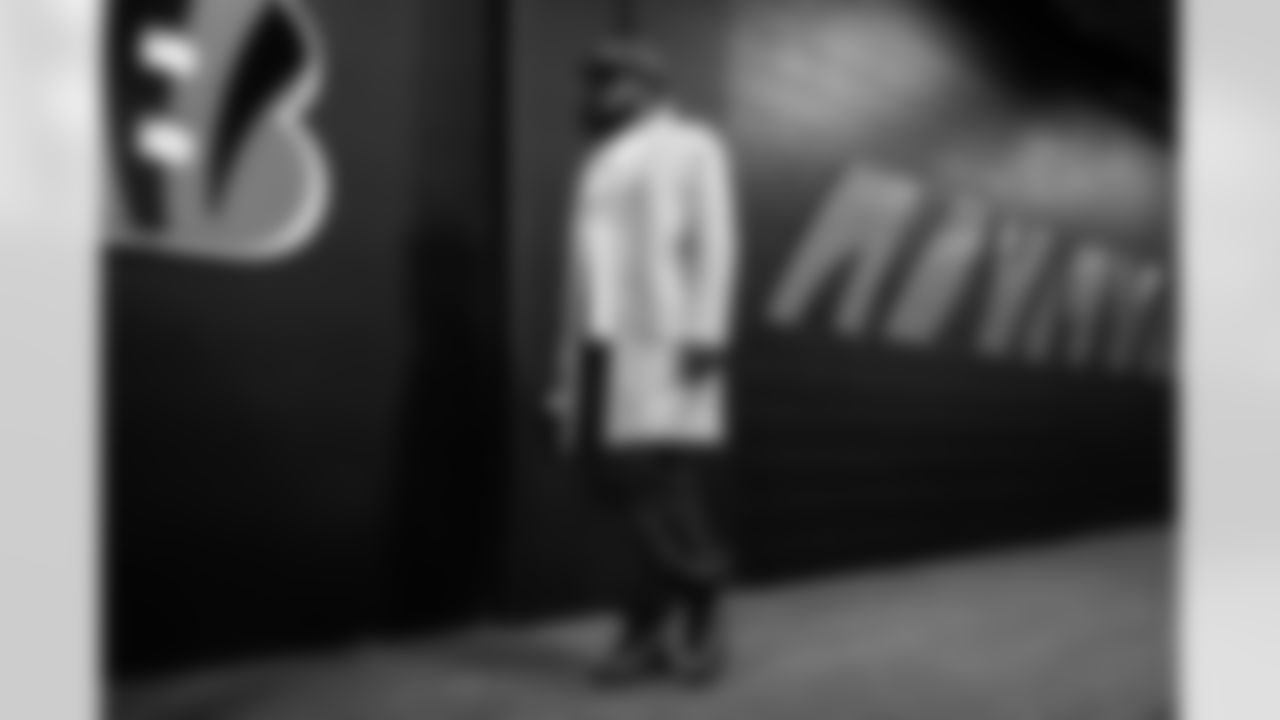 CB Josh Newton arrives at Paycor Stadium ahead of Week 15 against the Baltimore Ravens, Sunday, Dec. 14, 2025.