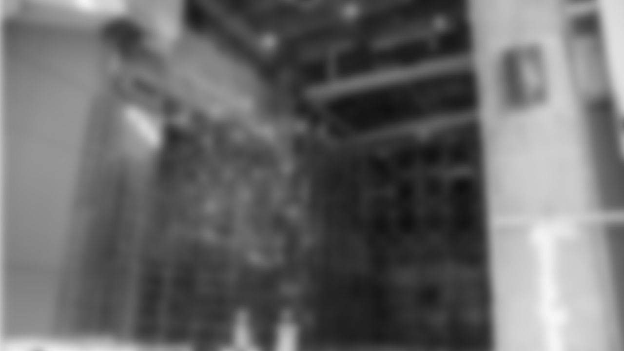 View progress of the Bengals club and premium renovations: Bar & seating space