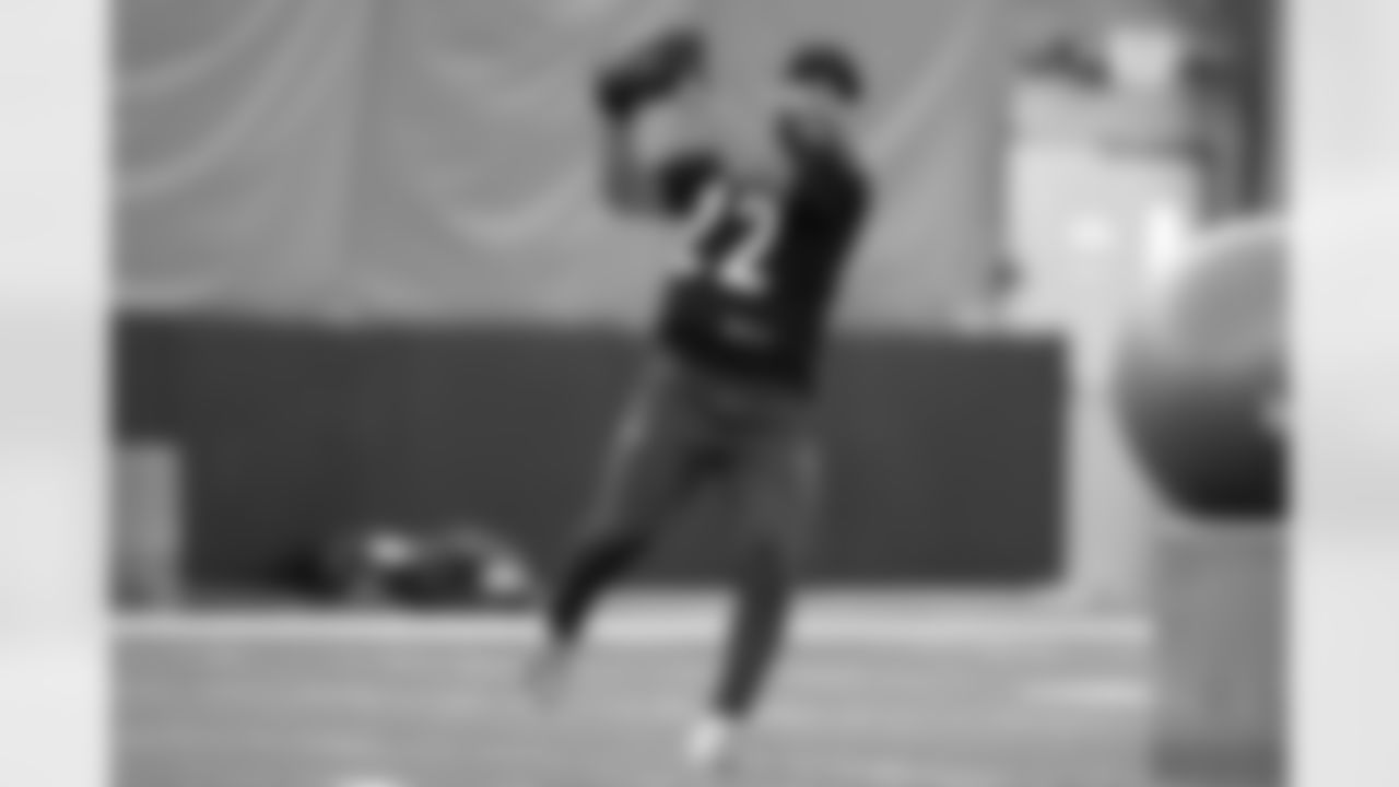 S Geno Stone runs a drill during Phase Two of offseason workouts at the IEL Indoor Practice Facility, Tuesday, May 20, 2025.