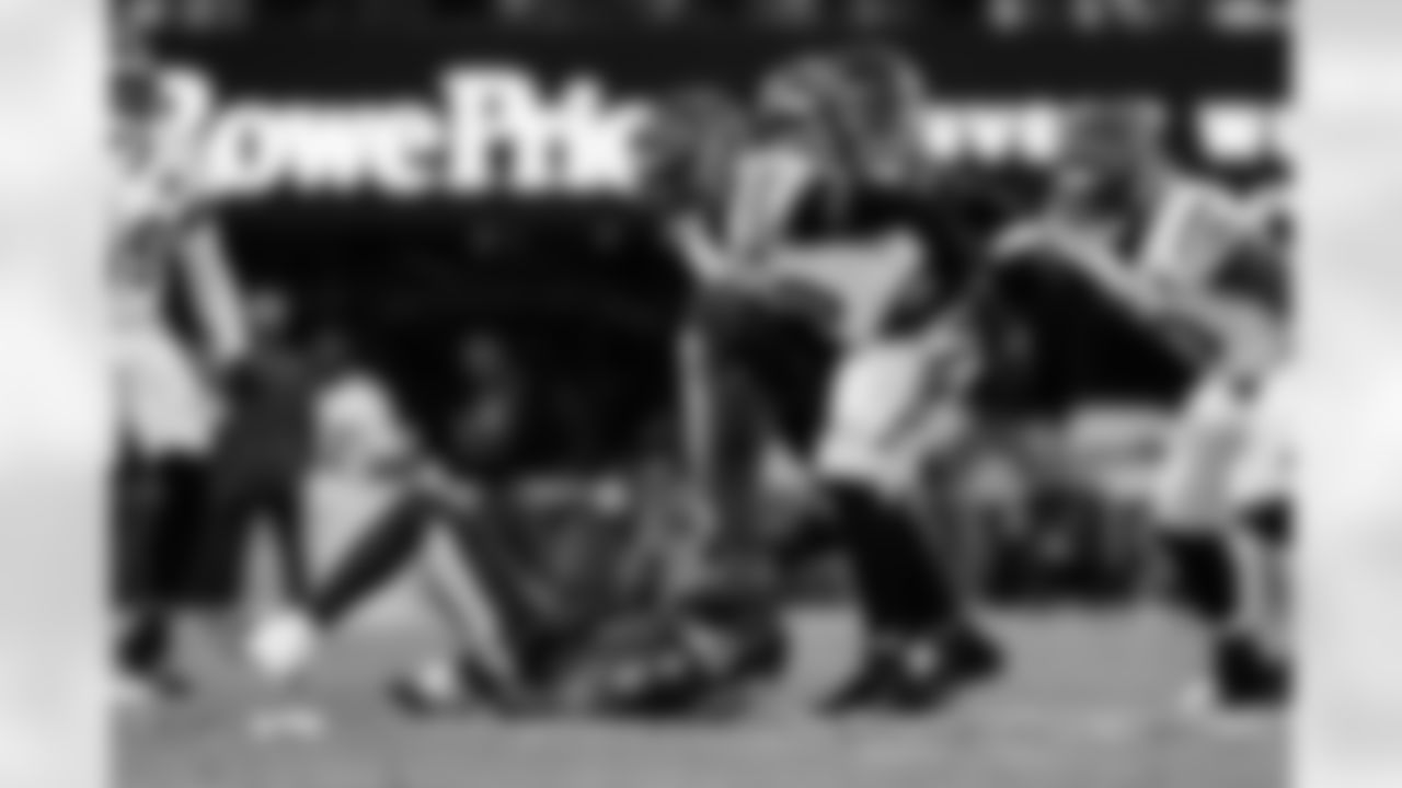 DE Joseph Ossai sacks Lamar Jackson during Week 13 against the Baltimore Ravens, Thursday, Nov. 27, 2025.