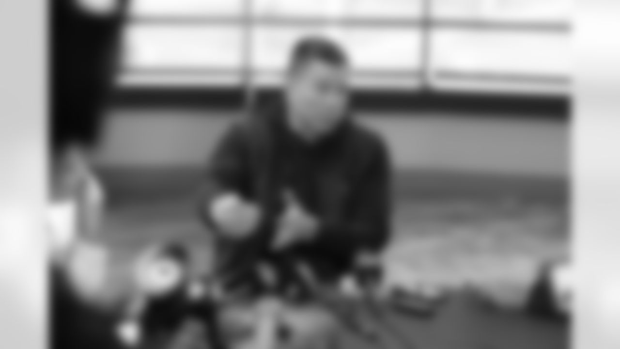 Defensive coordinator Al Golden speaks to media at the 2026 NFL Combine in Indianapolis, Wednesday, Feb. 25, 2026.