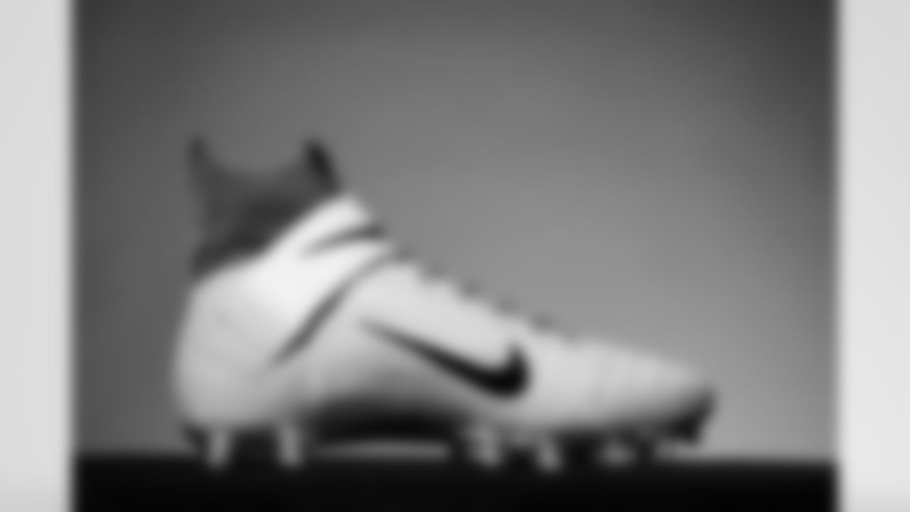 DE Joseph Ossai's cleats for the 2025 MyCauseMyCleats game in Week 12 2025.