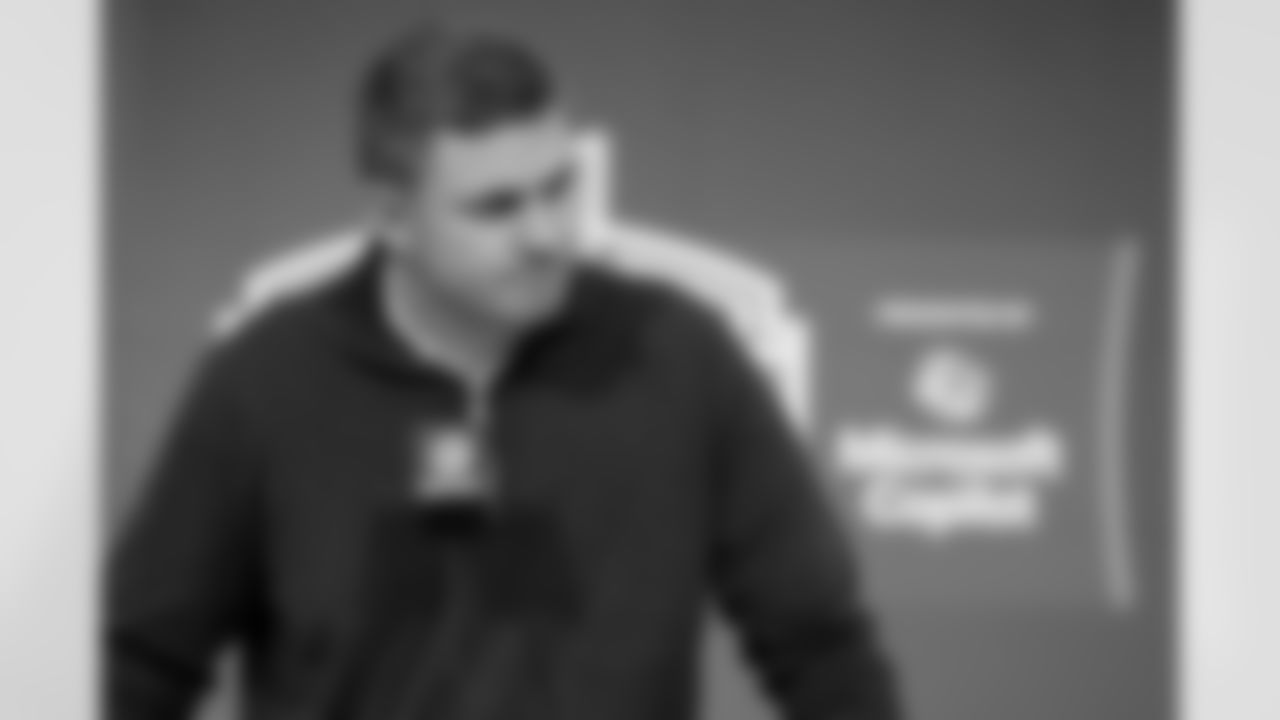 Cincinnati Bengals head coach Zac Taylor speaks during a press conference at the 2026 NFL Scouting Combine on Tuesday, February 24, 2026 in Indianapolis, Indiana. (Lauren Leigh Bacho/NFL)