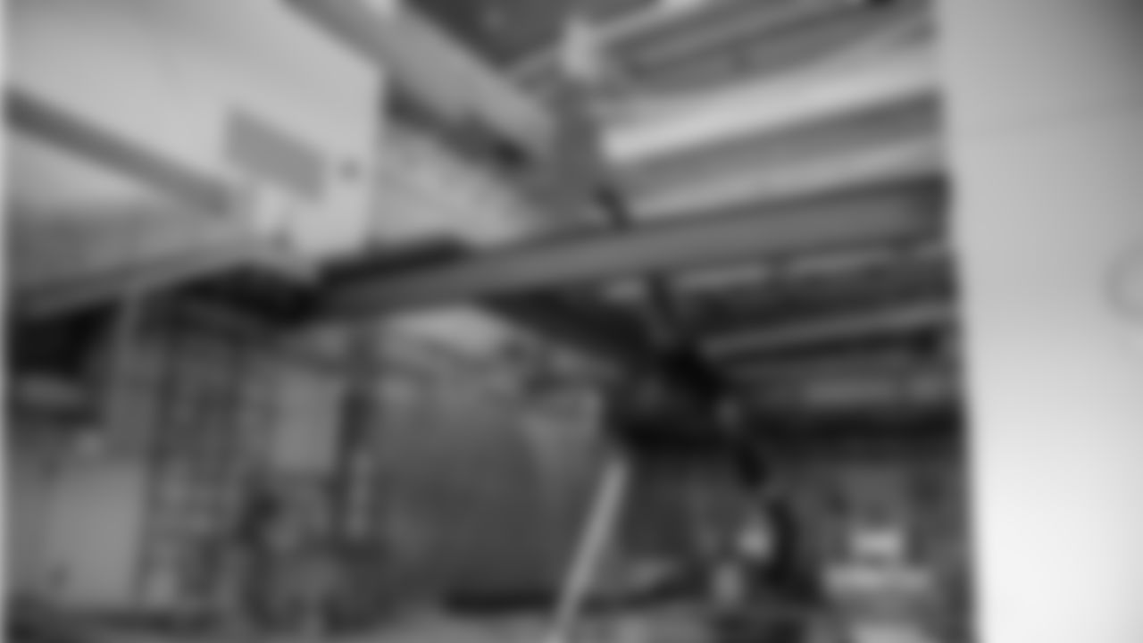 View progress of the Bengals club and premium renovations: Club lobby