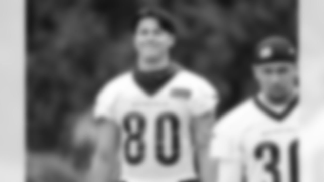 WR Andrei Iosivas during Phase Two of offseason workouts at Kettering Health practice Fields, Tuesday, May 13, 2025.