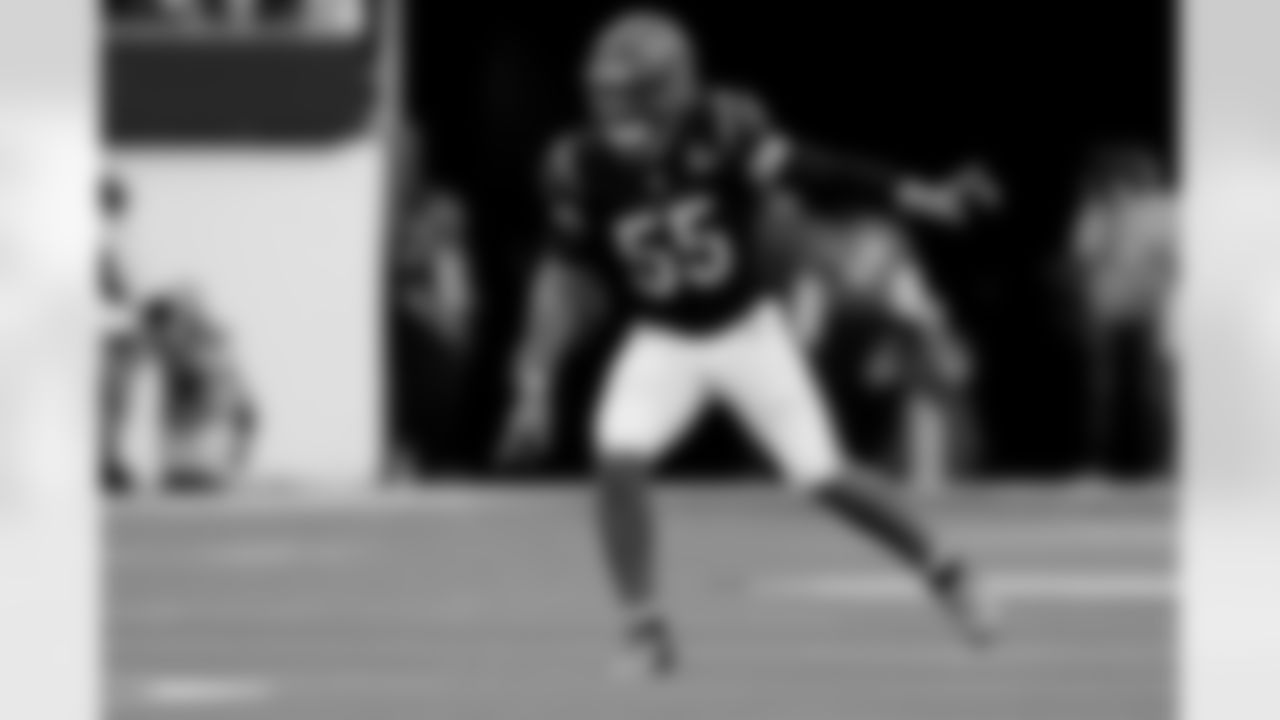 Cincinnati Bengals inside linebacker Logan Wilson (55) in coverage against the Los Angeles Rams during the NFL Super Bowl 56 football game Sunday, Feb. 13, 2022, in Inglewood, Calif. (AP Photo/Steve Luciano)