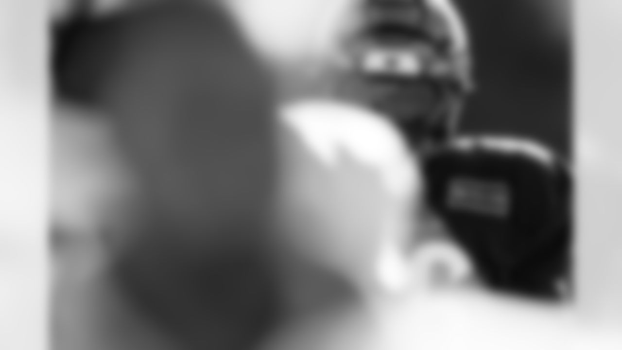 DE Cam Sample during practice at Kettering Health Practice Fields, Thursday, Nov. 13, 2025.