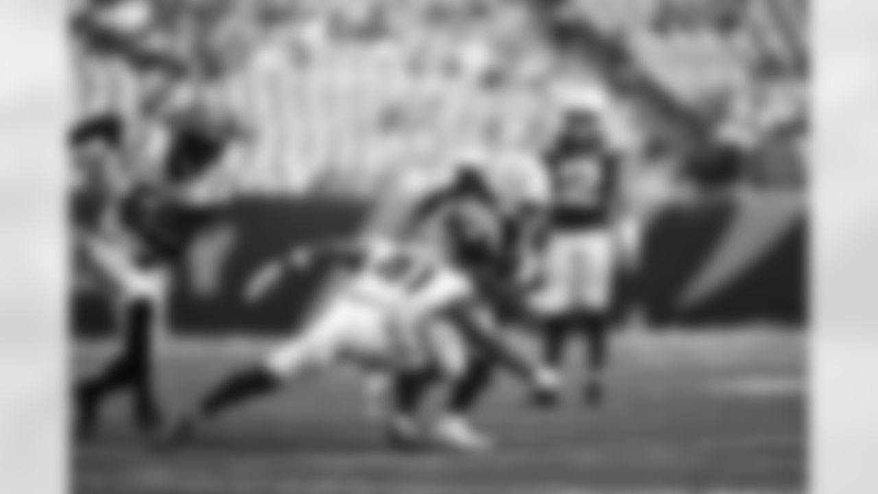 CB Nate Brooks makes a tackle during the Bengals Preseason Week 3 game against the Indianapolis Colts at Paycor Stadium, Saturday, Aug. 23, 2025.
