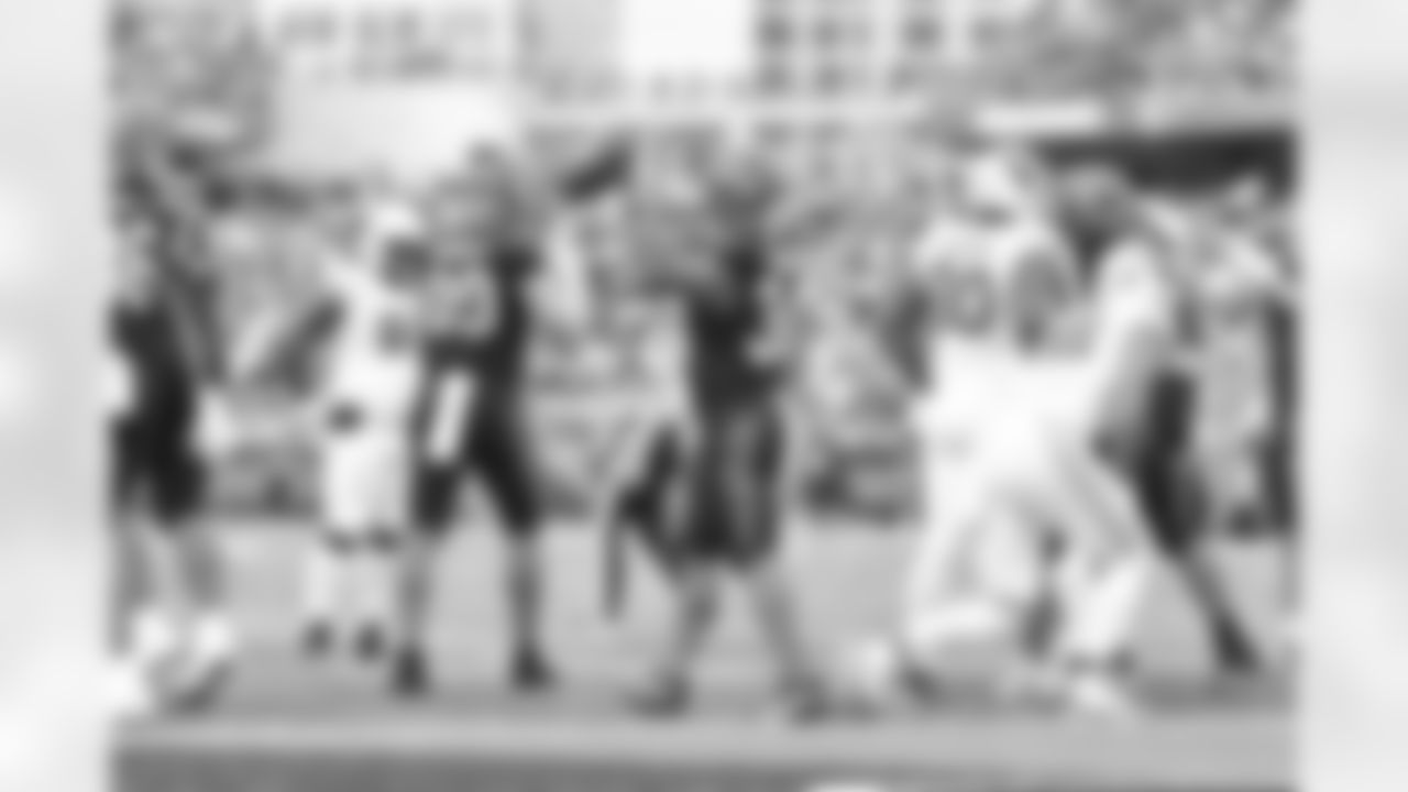 RB Samaje Perine cemebrates a touchdown during Week 17 against the Arizona Cardinals at Paycor Stadium, Sunday, Dec. 28, 2025.