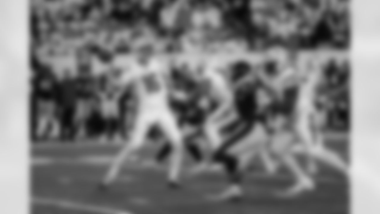 QB Joe Flacco throws the ball during Thursday Night Football during Week 7 against the Pittsburgh Steelers at Paycor Stadium, Thursday, Oct. 16, 2025.