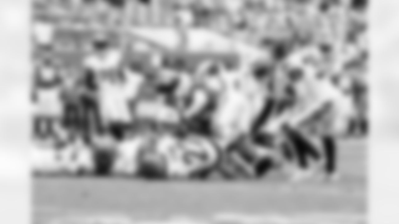 The Bengals force a fumble during Week 16 against the Miami Dolphins at Hard Rock Stadium, Sunday, Dec. 21, 2025.