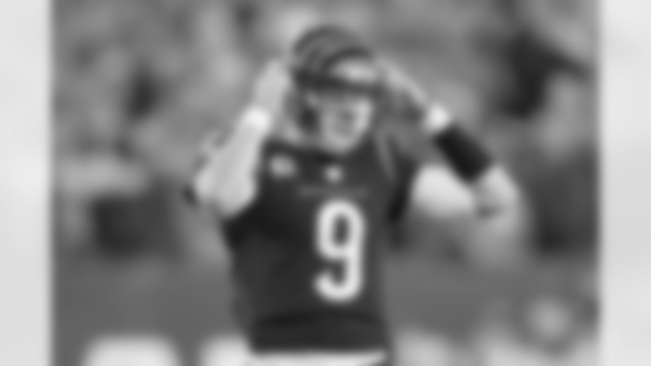 QB Joe Burrow calls a play during Sunday Night Football against the Buffalo Bills at Paycor Stadium in Week 9 of the 2023 season.