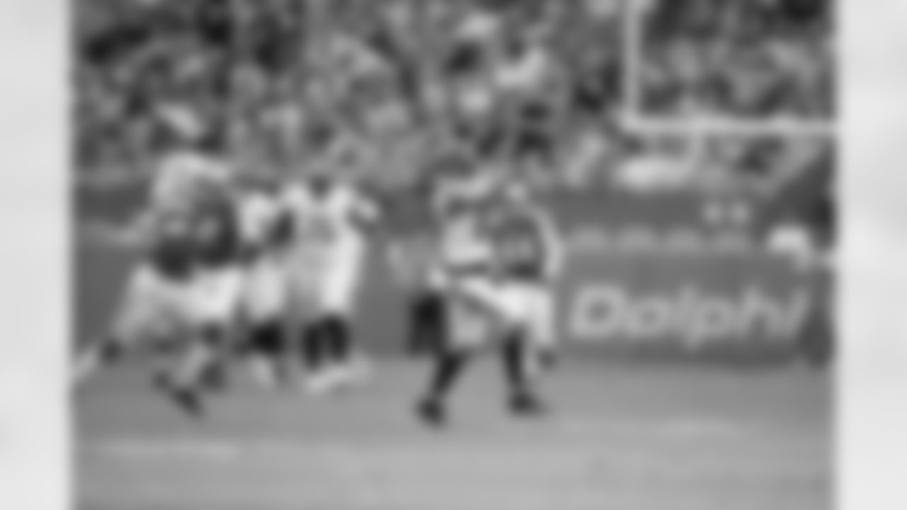 WR Andrei Iosivas catches a pass during Week 16 against the Miami Dolphins at Hard Rock Stadium, Sunday, Dec. 21, 2025.