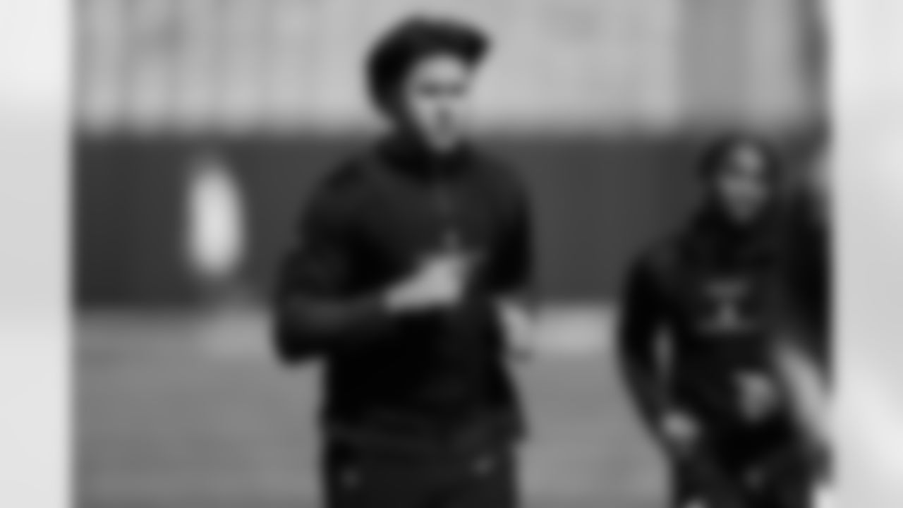 WR Andrei Iosivas during Phase one of offseason workouts at Paycor Stadium.