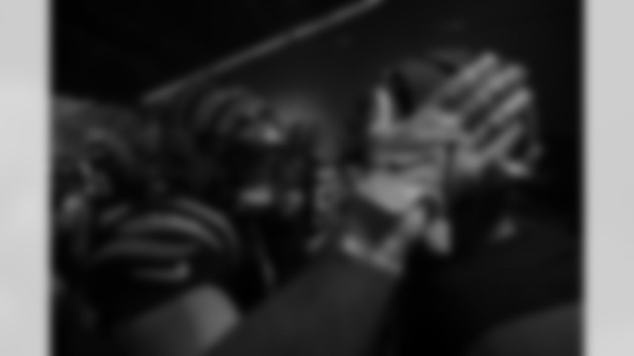 LB Joe Bachie in the tunnel before Sunday Night Football against the Buffalo Bills at Paycor Stadium in Week 9 of the 2023 season.