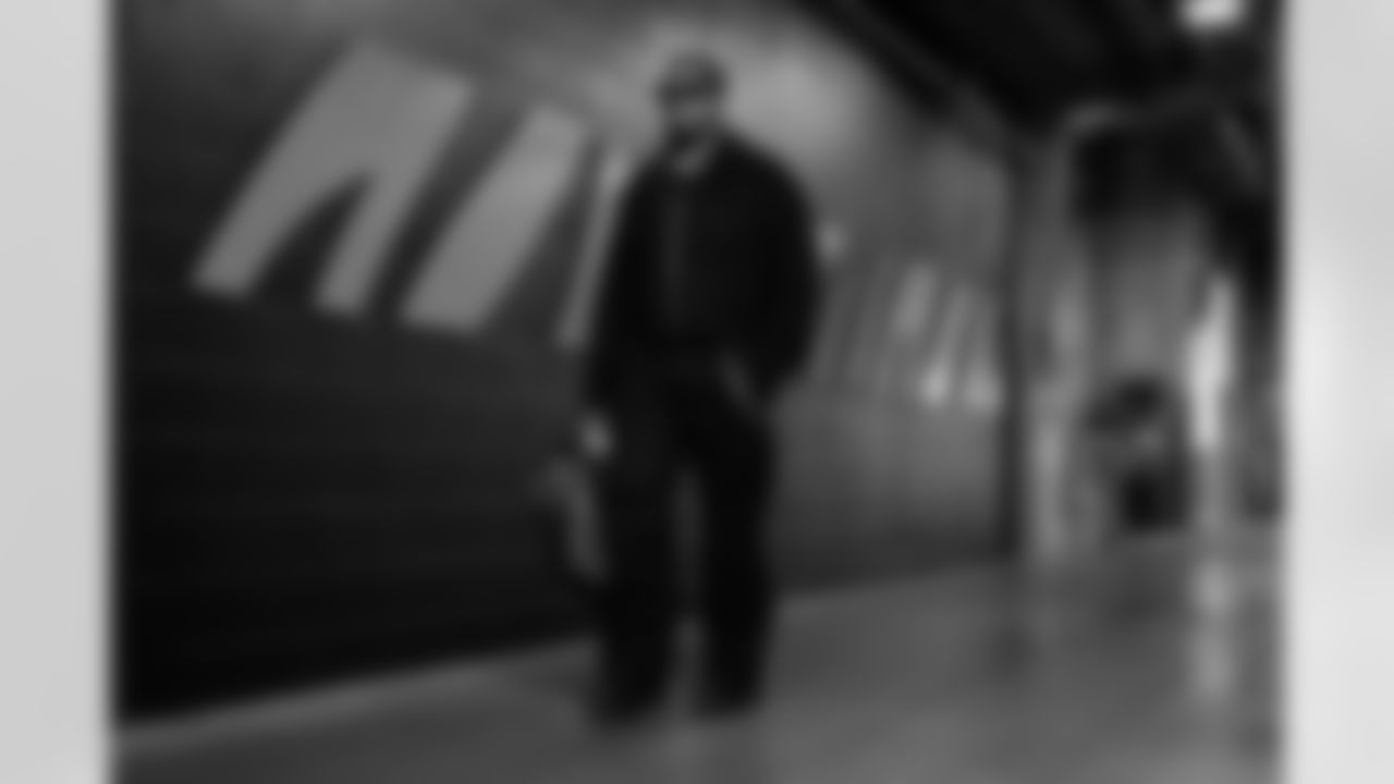 DT B.J. Hill arrives at Paycor Stadium ahead of Week 12 against the New England Patriots, Sunday, Nov. 23, 2025.