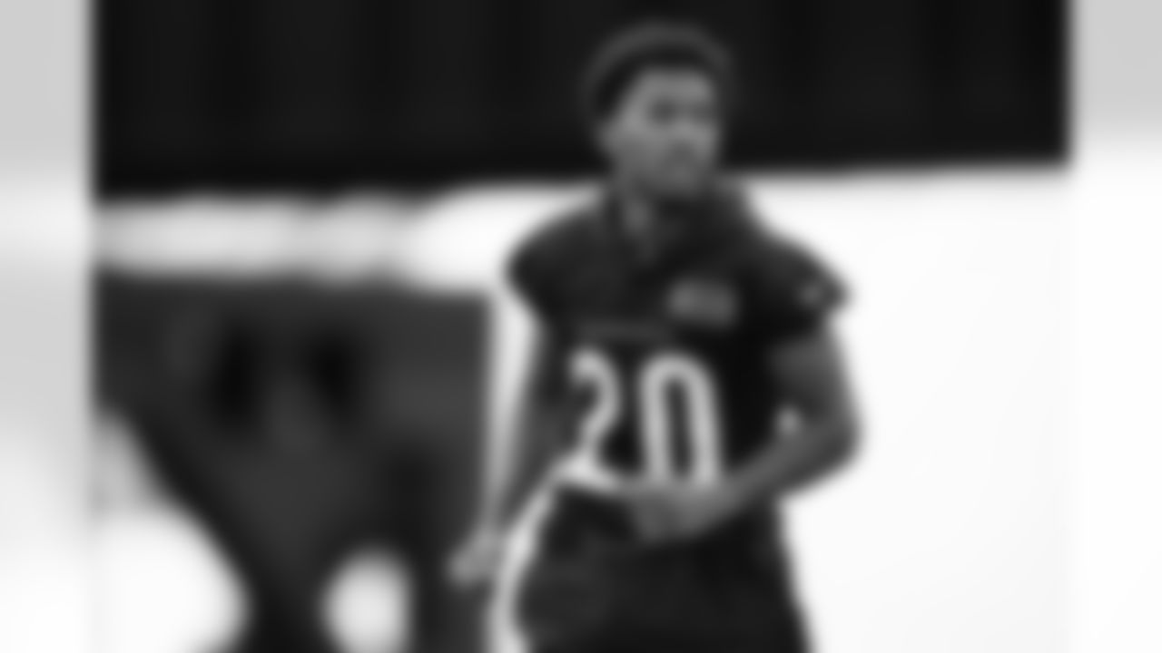 CB DJ Turner II during phase two of offseason workouts at Kettering Health Practice Fields, Wednesday, May 21, 2025.