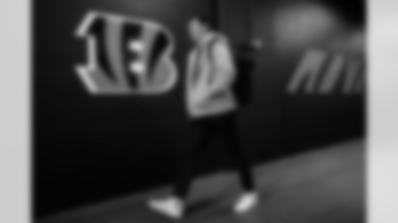 P Ryan Rehkow arrives at Paycor Stadium ahead of Week 15 against the Baltimore Ravens, Sunday, Dec. 14, 2025.