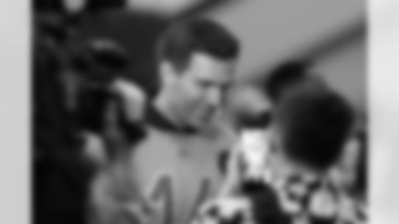 QB Joe Flacco meets with media during practice at the 2026 Pro Bowl Games, Monday, Feb. 2, 2026.